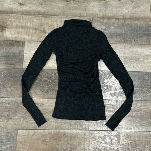 Brand new Enza Costa cashmere twist top in charcoal - Picture 2 of 6